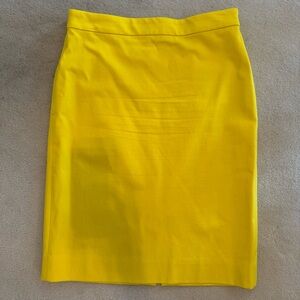 J. Crew Yellow Pencil Skirt